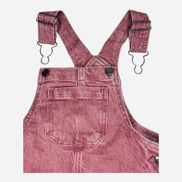 Cat & Jack Other - Girls Pink Denim Overall Dress Adjustable Straps Front Pocket Jumper New Size 4T